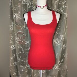 Gap Radiant Red Jersey Stretch Cami Tank Top